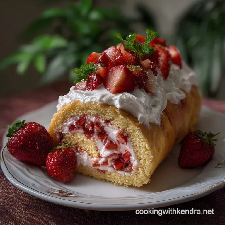 The Best Strawberry Swiss Roll Cake Recipe