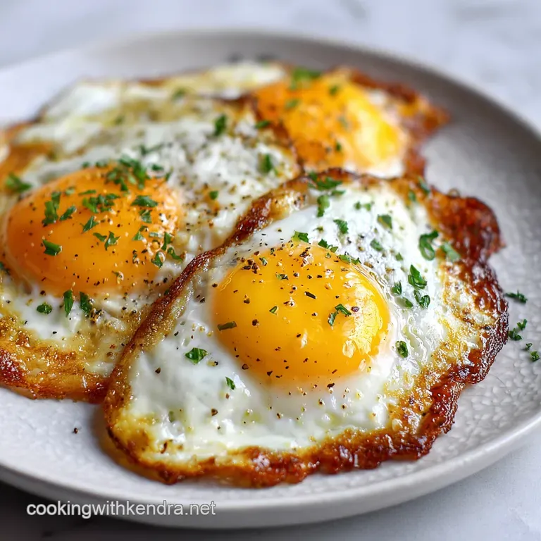 Perfectly cooked eggs reflect the morning light, yolks gleaming against the white plate. Paired with crispy bacon, a delig...