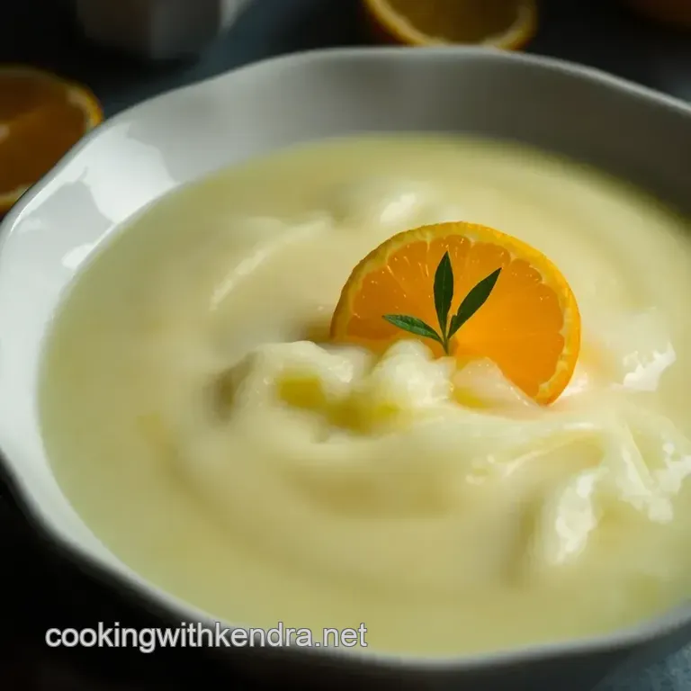 Sunset Citrus Sherbet presentation