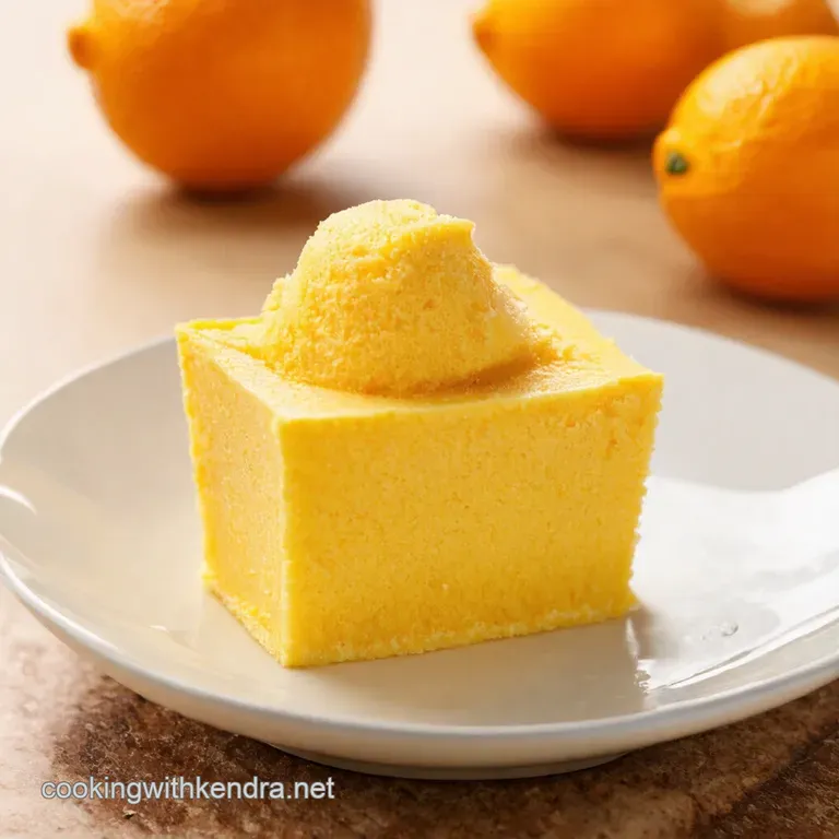 Sunshine Citrus Sherbet presentation