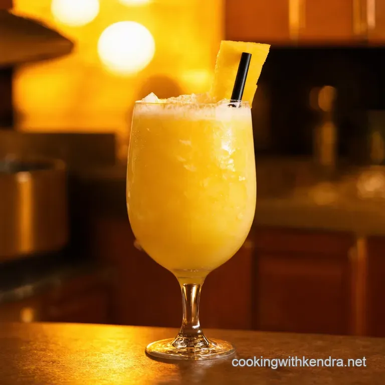 Sunshine in a Glass The Ultimate Virgin Piña Colada presentation