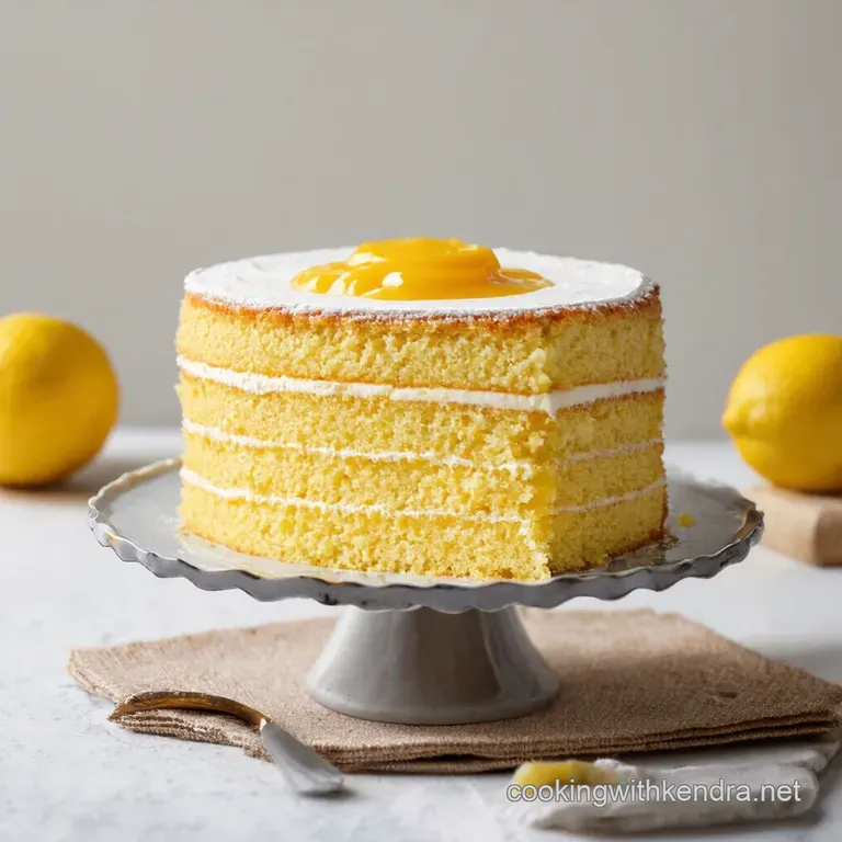 Sunshine Layer Cake Lemon Curd Delight