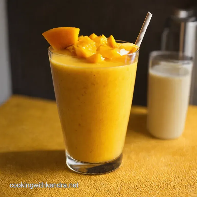 Sunshine Mango Smoothie presentation