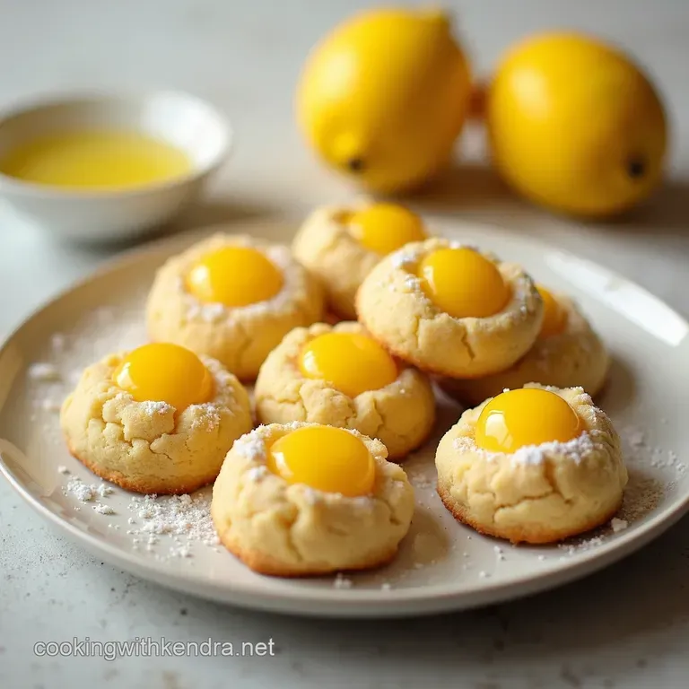 Sunshine Thumbprints Lemon Cookies with a Burst of Curd