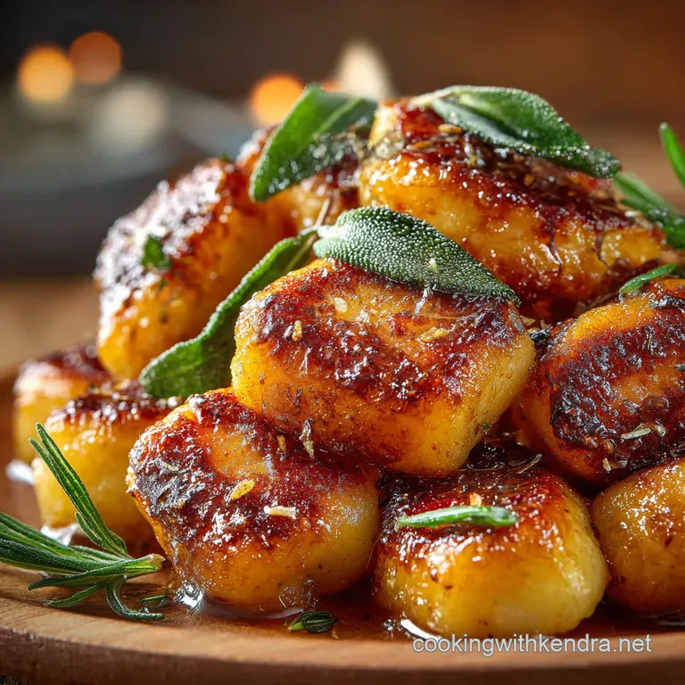 Sweet Plantain Gnocchi with Sage Brown Butter Sauce