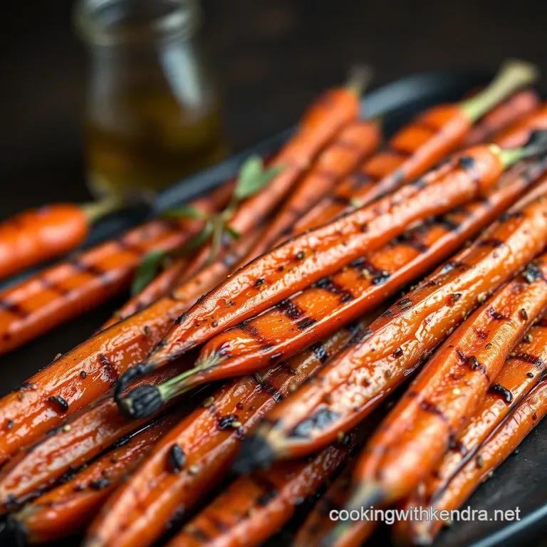 Sweet & Smoky Grilled Carrots with Maple-Dijon Glaze
