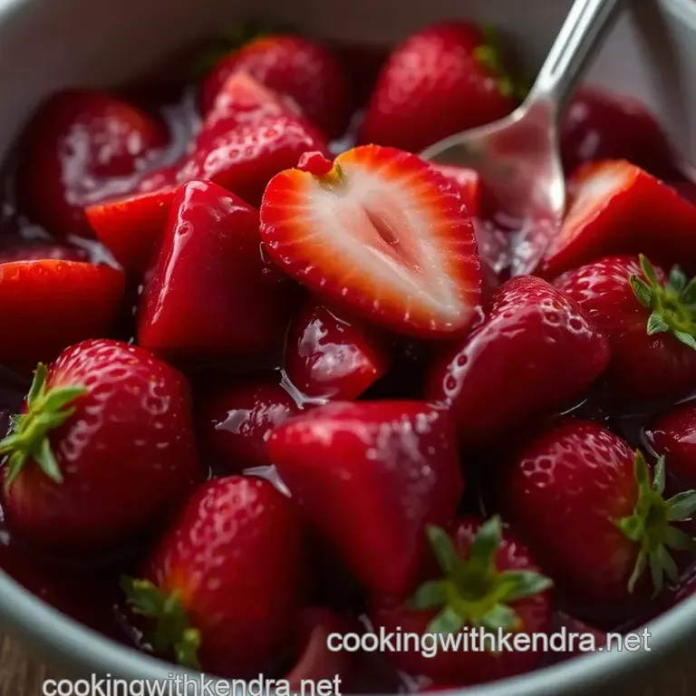Sweet & Tangy Strawberry Compote: A Summer Delight presentation
