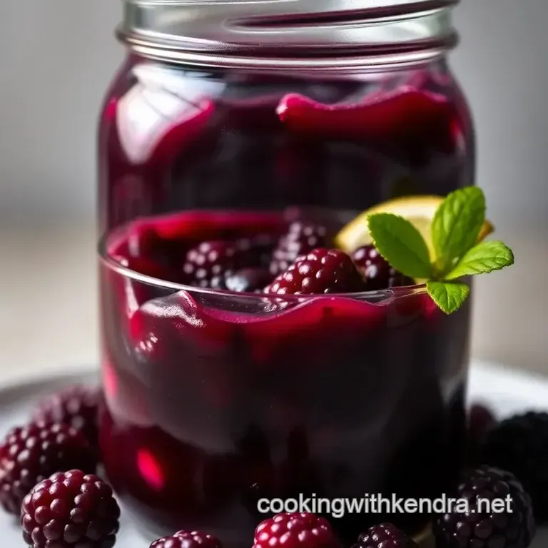 Sweet & Tart Mulberry Preserves: A Taste of Summer in a Jar presentation