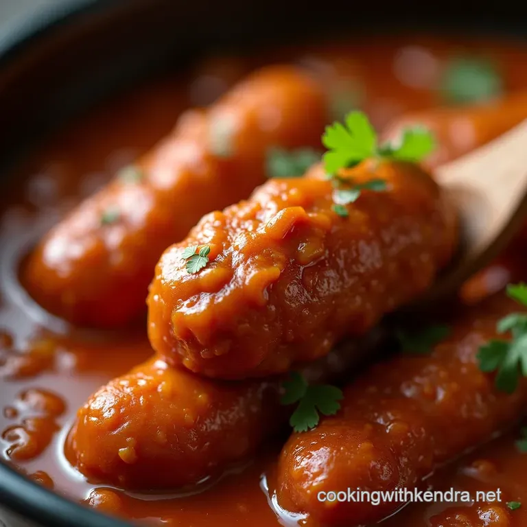 The Ultimate Crowdpleaser Tangy Mississippistyle Crock Pot Little Smokies presentation