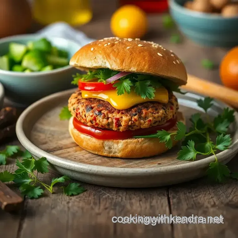 Grill Turkey Burgers with Zesty Yogurt Sauce presentation
