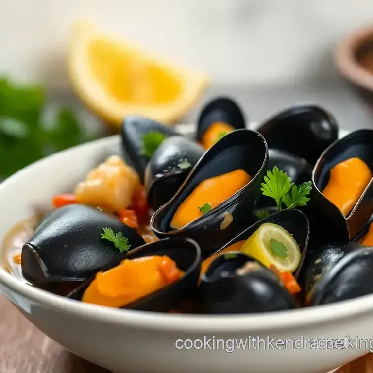 Thai Coconut Curry Mussels with Toasted Naan