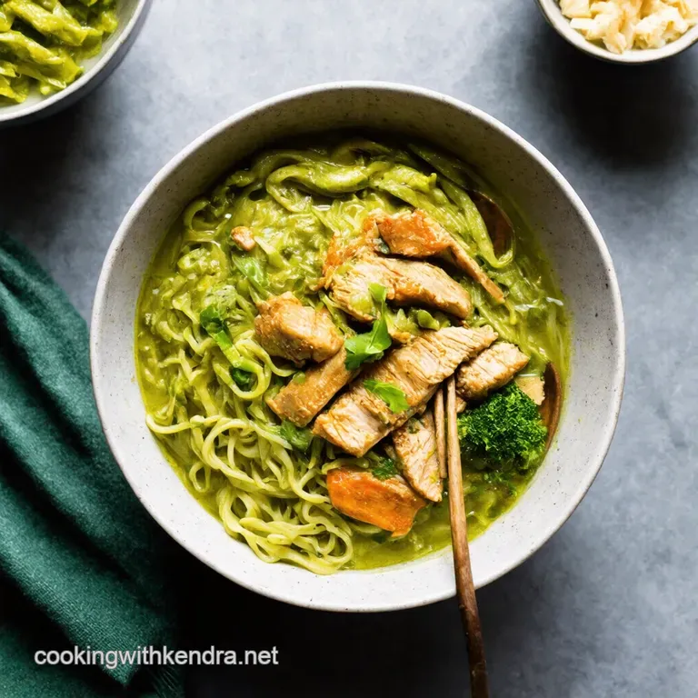 Thai Green Curry Chicken My Easy Coconut Noodle Bowls