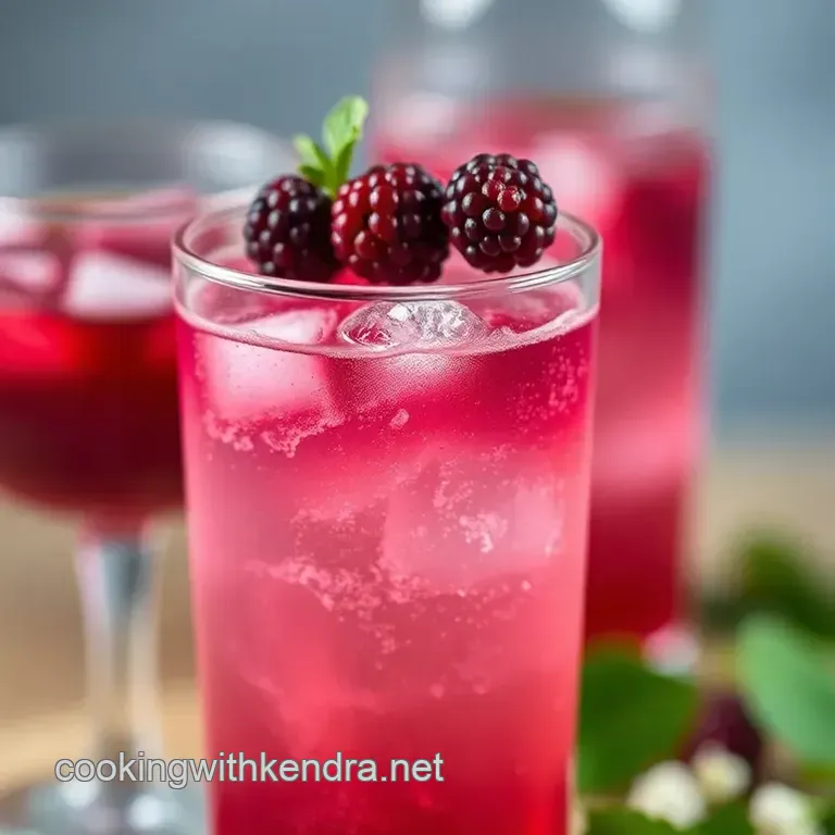 The Bramble & Elderflower Kiss presentation