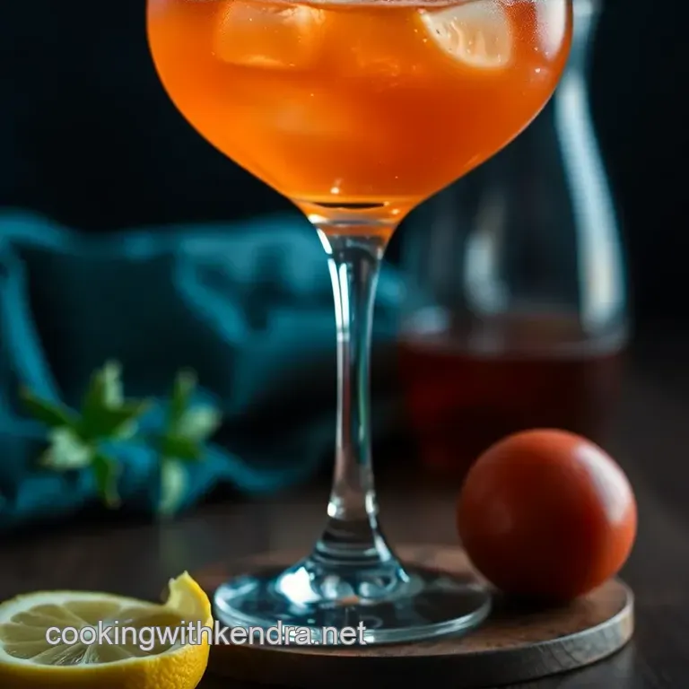 The Classic Paper Plane Cocktail presentation