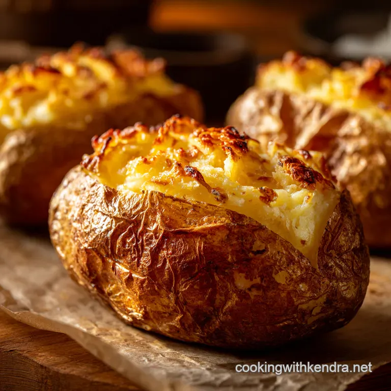 The Crispy Skin Revolution Fluffy Air Fryer Jacket Potato presentation