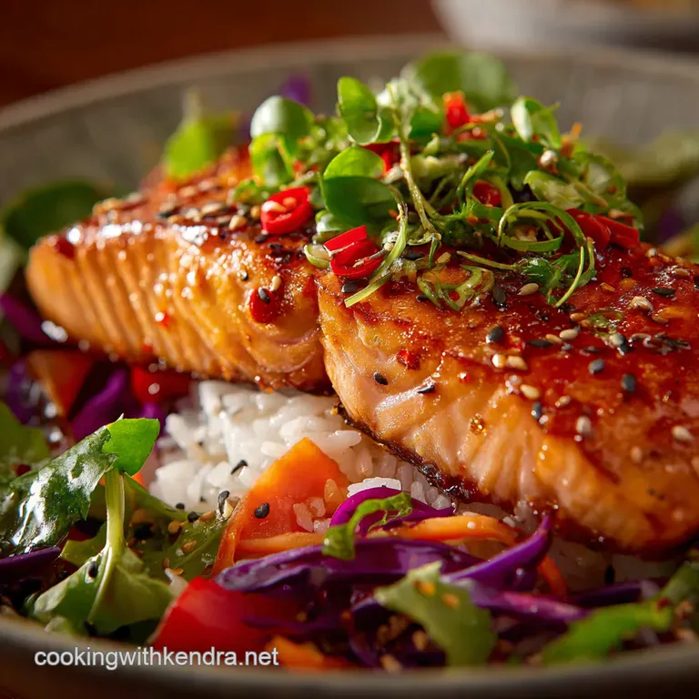 The Easy Honey Sriracha Salmon Bowl Sticky Spicy and Simply Superb