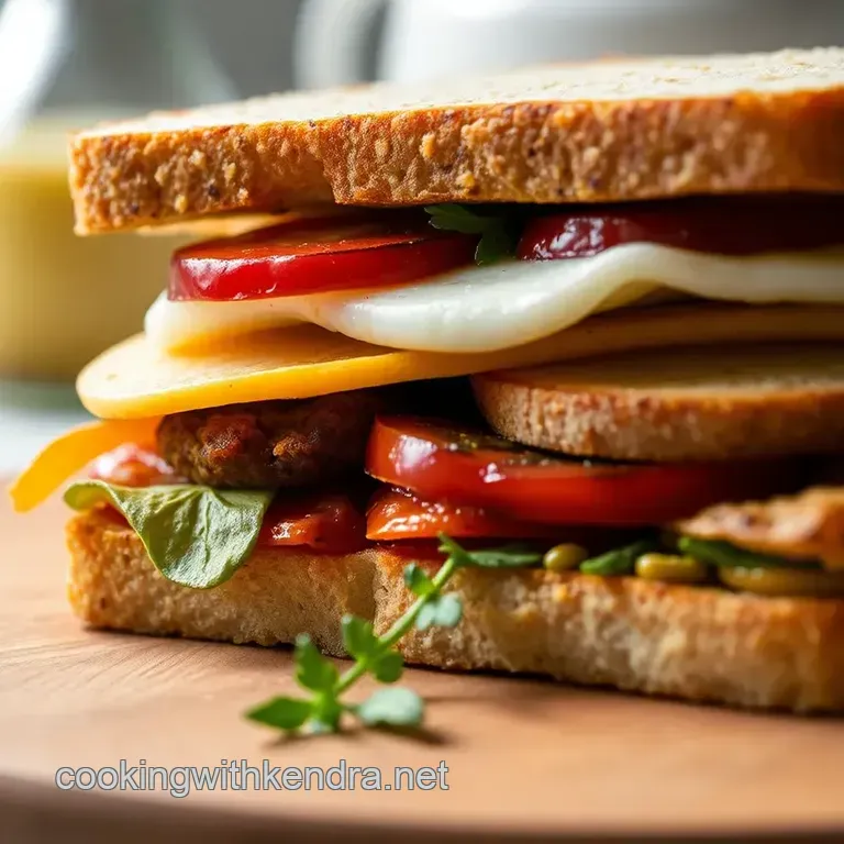 The Full English Breakfast Sandwich Supreme presentation