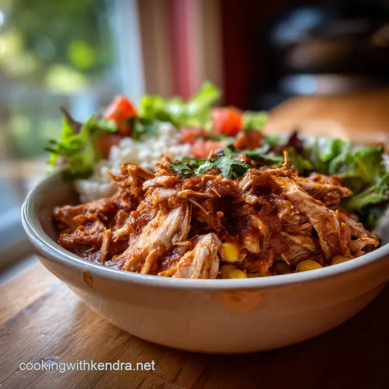 The Full Monty Slow Cooker Chipotle Chicken Burrito Bowl