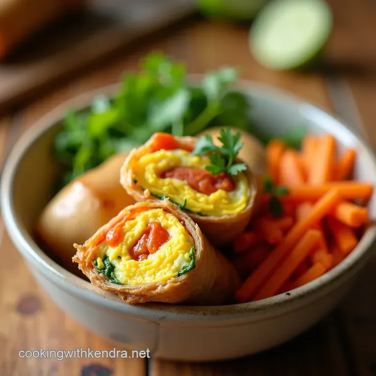 The Great Unroll Quick Zesty Egg Roll in a Bowl LowCarb Friendly presentation