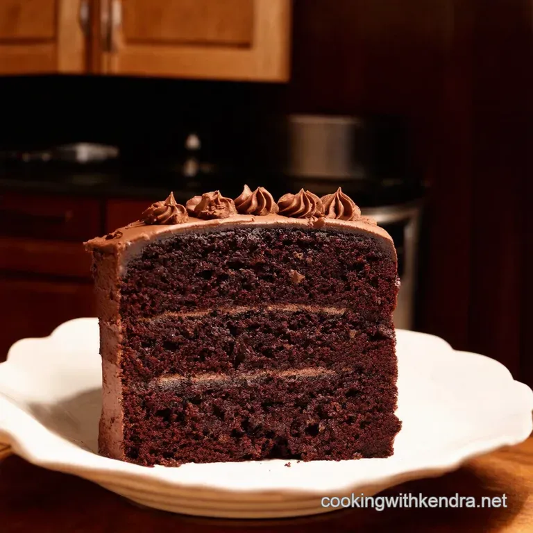 The Man Cave Chocolate Stout Cake presentation