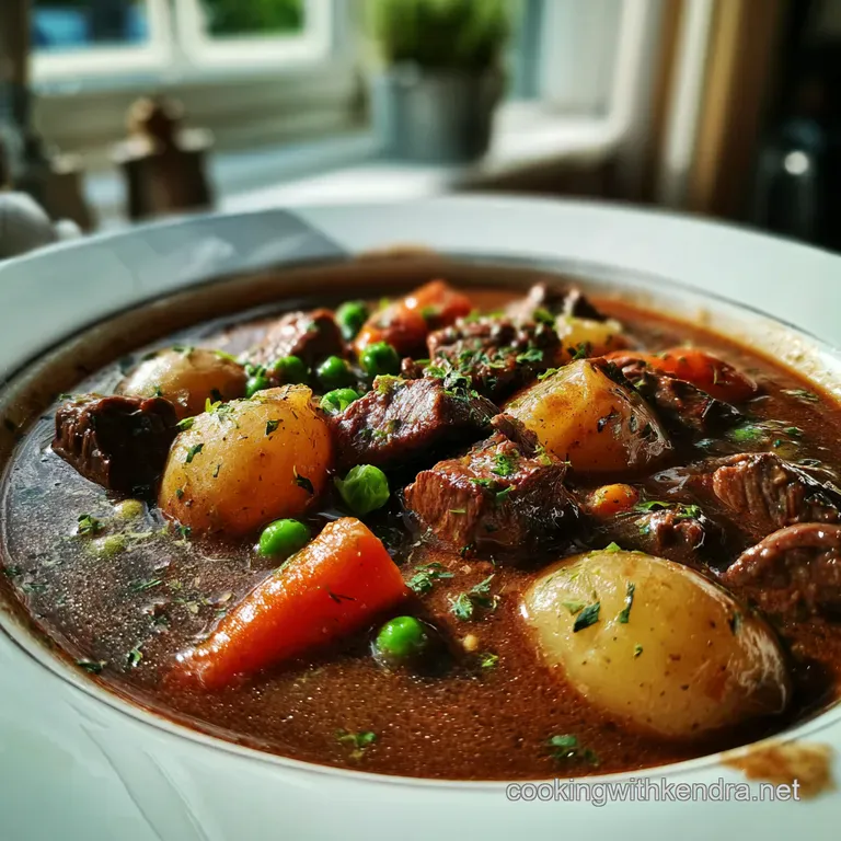 The Managed Braise Low and Slow Beef Stout Stew a Proper Belter presentation
