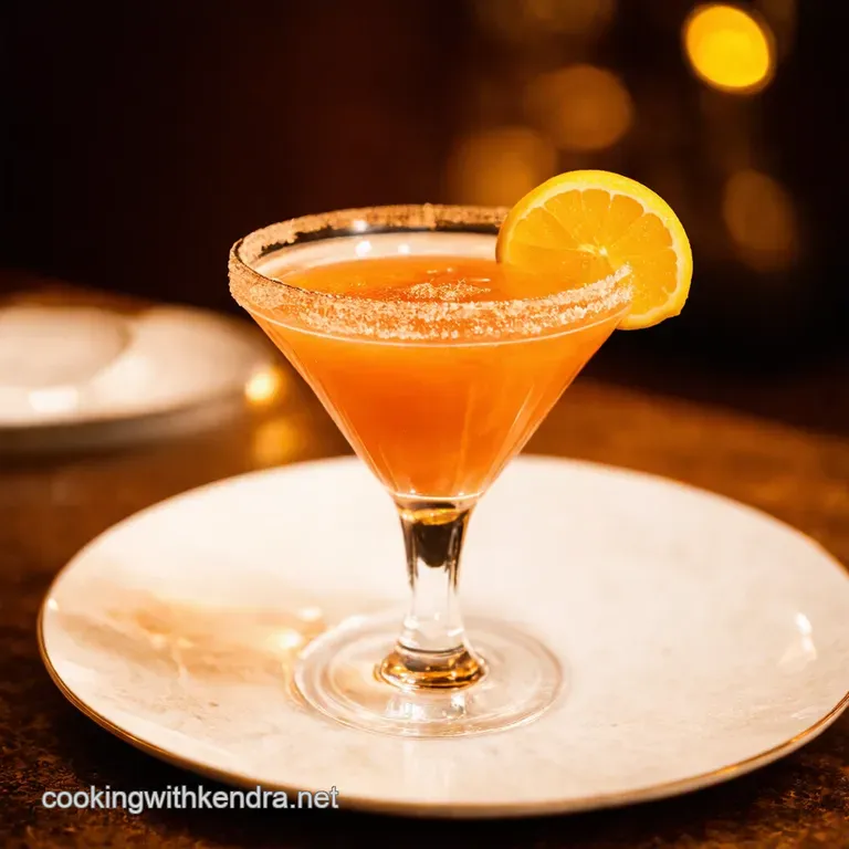 The Perfect Classic Sidecar Cocktail presentation