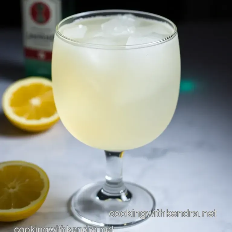 The Perfect Gin Fizz presentation