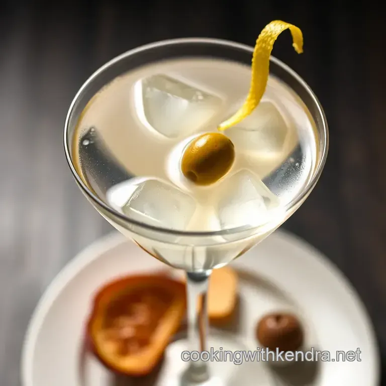 The Perfect Gin Martini presentation