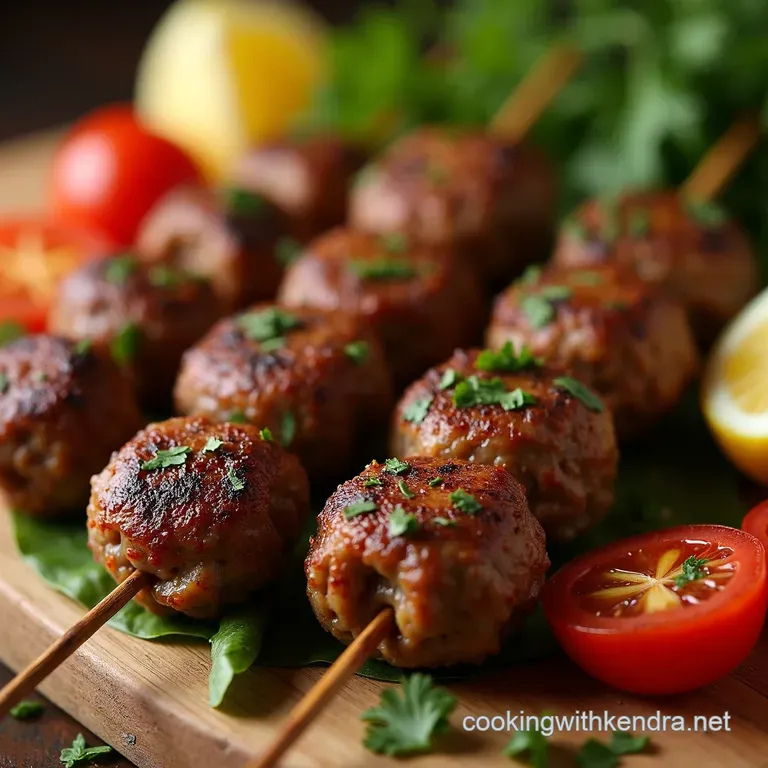The Perfect Homemade Lamb Kofta Kebabs Juicy Spiced and Ready for the Grill presentation