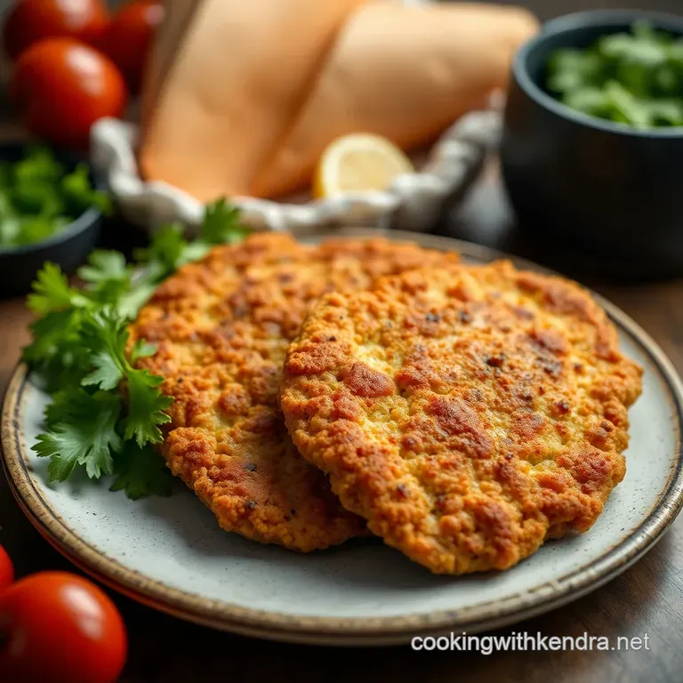The Perfect Milanesa de Res: Crispy Breaded Beef Cutlets presentation