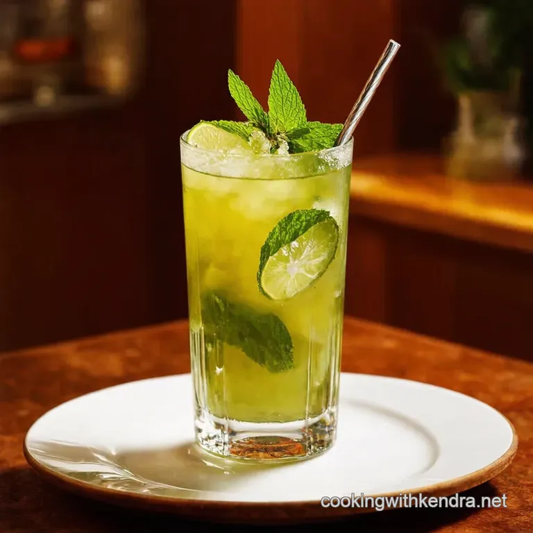 The Perfect Mint Julep presentation
