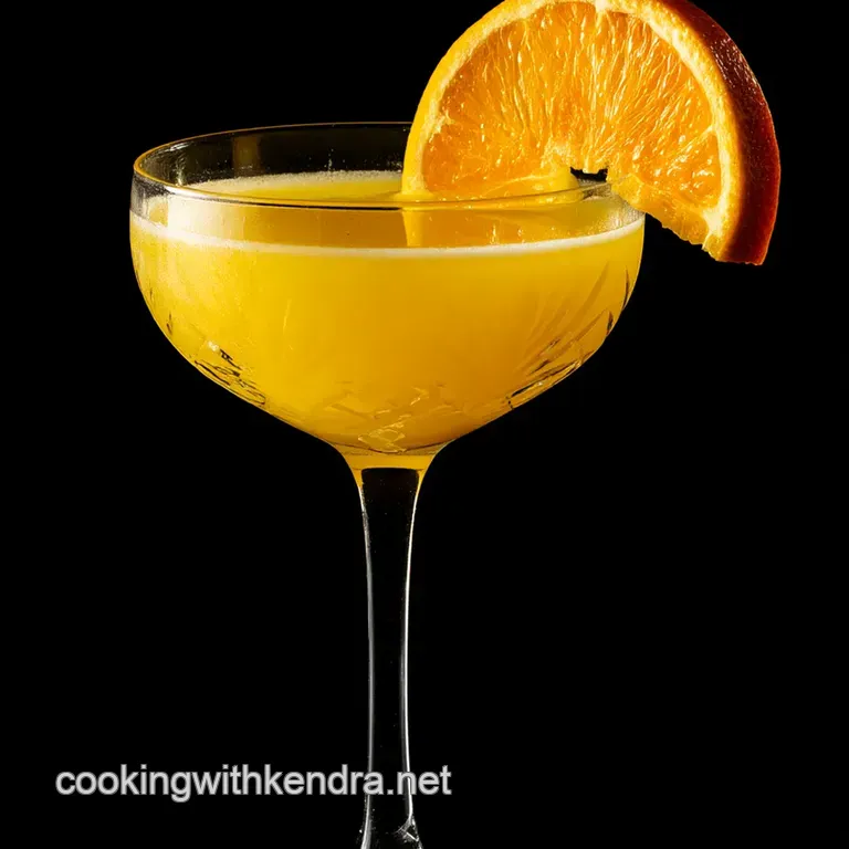 The Perfect Screwdriver Cocktail presentation