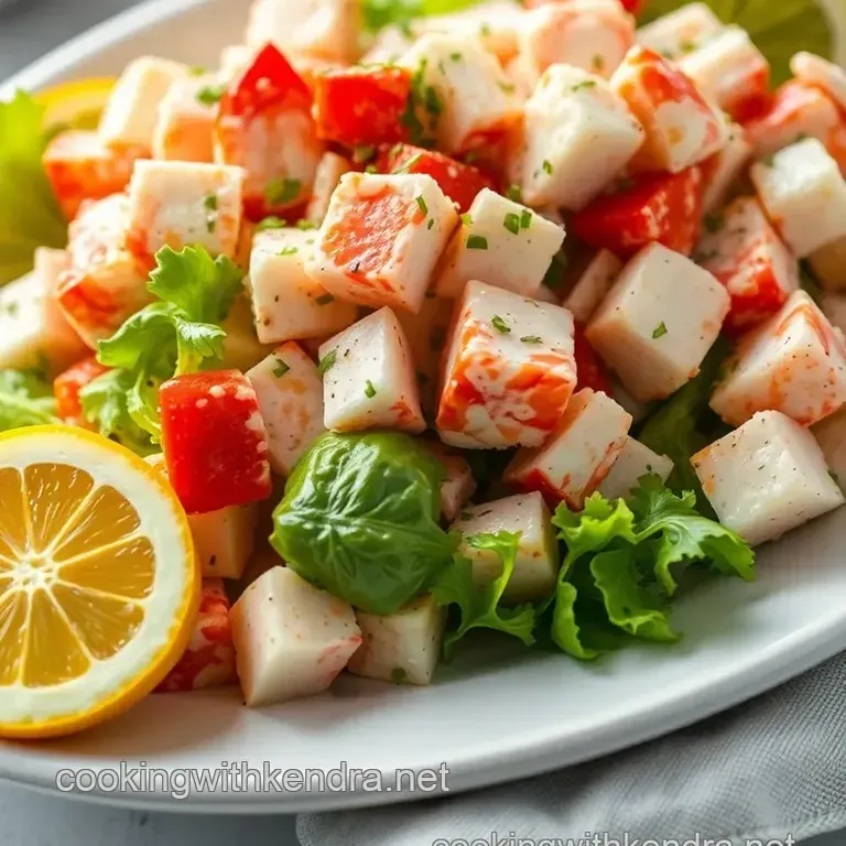 The Quintessential New England Lobster Salad presentation