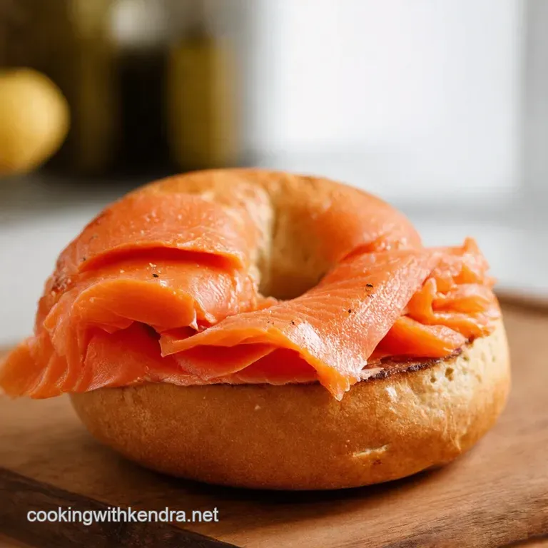 The Quintessential Smoked Salmon Bagel presentation