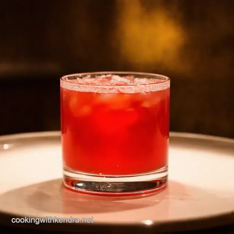 The Scarlett OHara Cocktail presentation