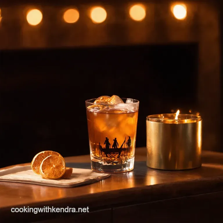 The Three Wise Men Cocktail presentation