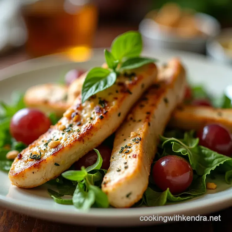 The Ultimate Chicken Salad with Grapes a Sweet Savory Delight presentation
