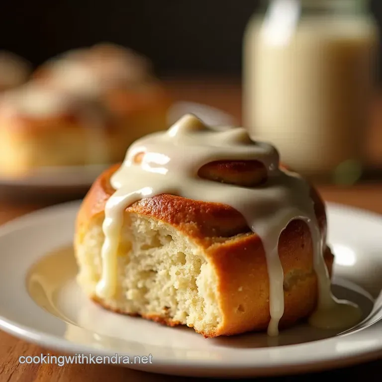 The Ultimate Cream Cheese Glaze for Cinnamon Buns presentation