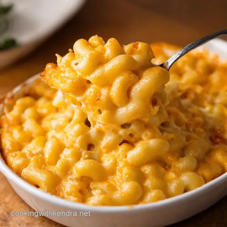 The Ultimate Creamy Baked Mac Cheese presentation