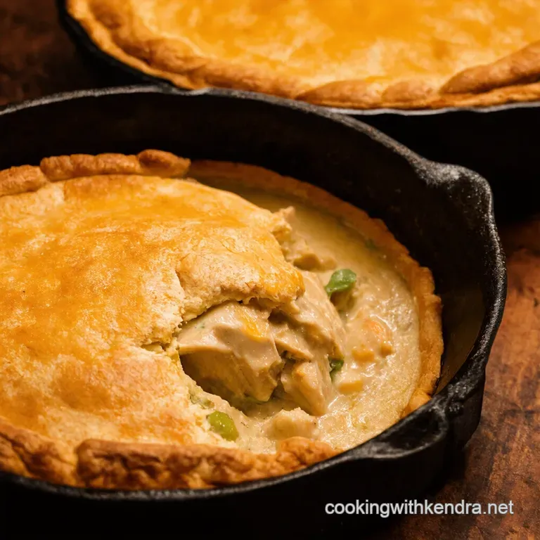 The Ultimate Creamy Chicken Vegetable Pot Pie presentation