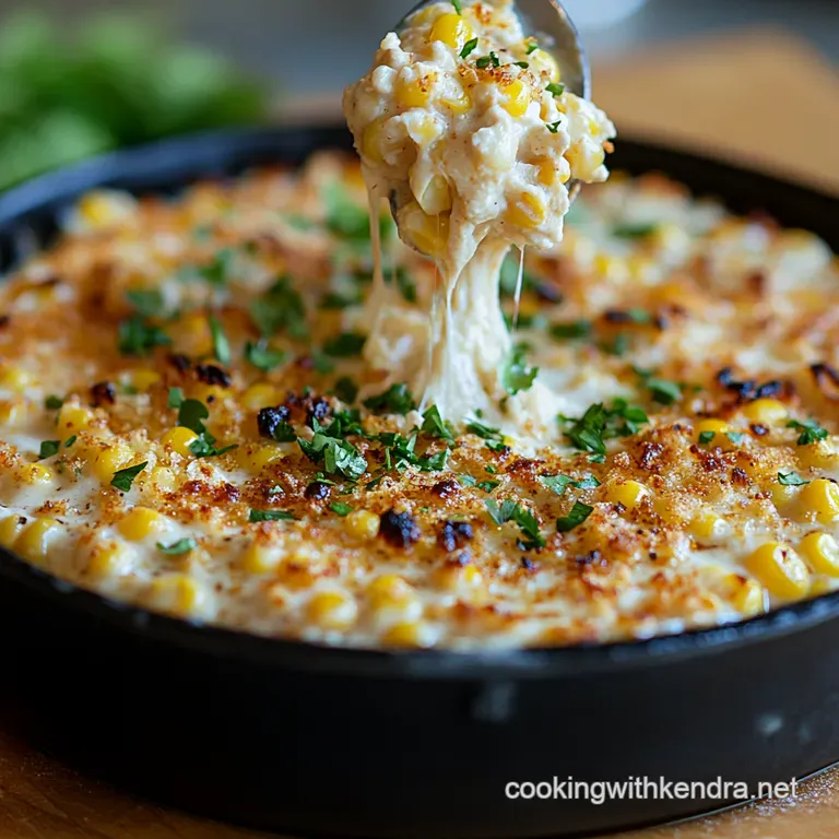 The Ultimate Creamy Smoky Street Corn Dip Elote Style presentation