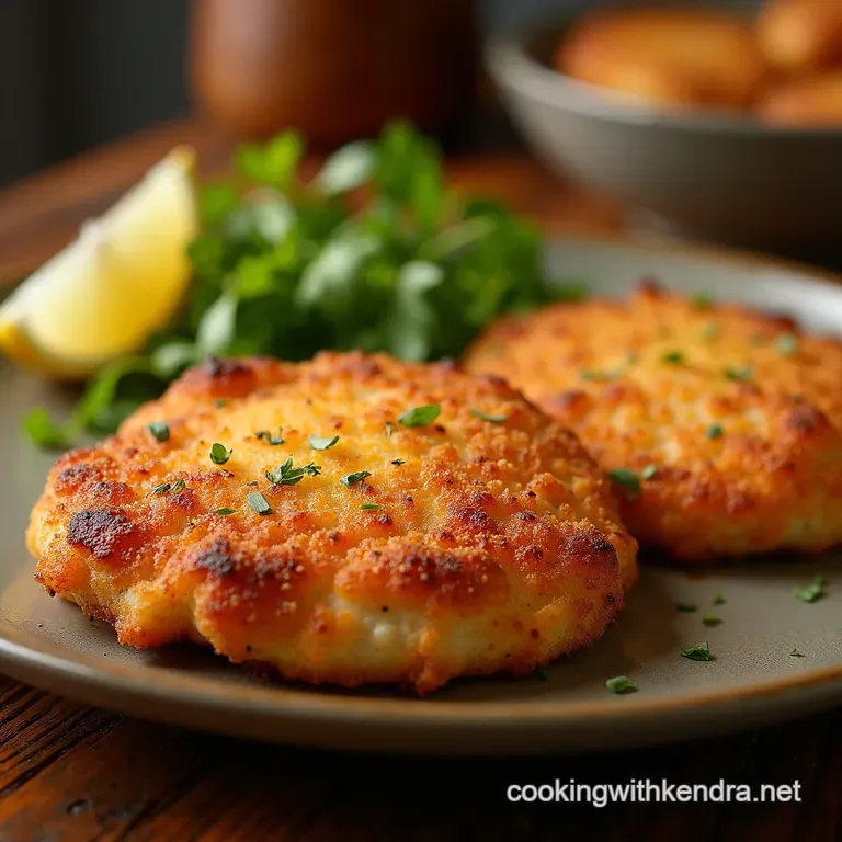 The Ultimate Crispy Parmesan Chicken Cutlets presentation