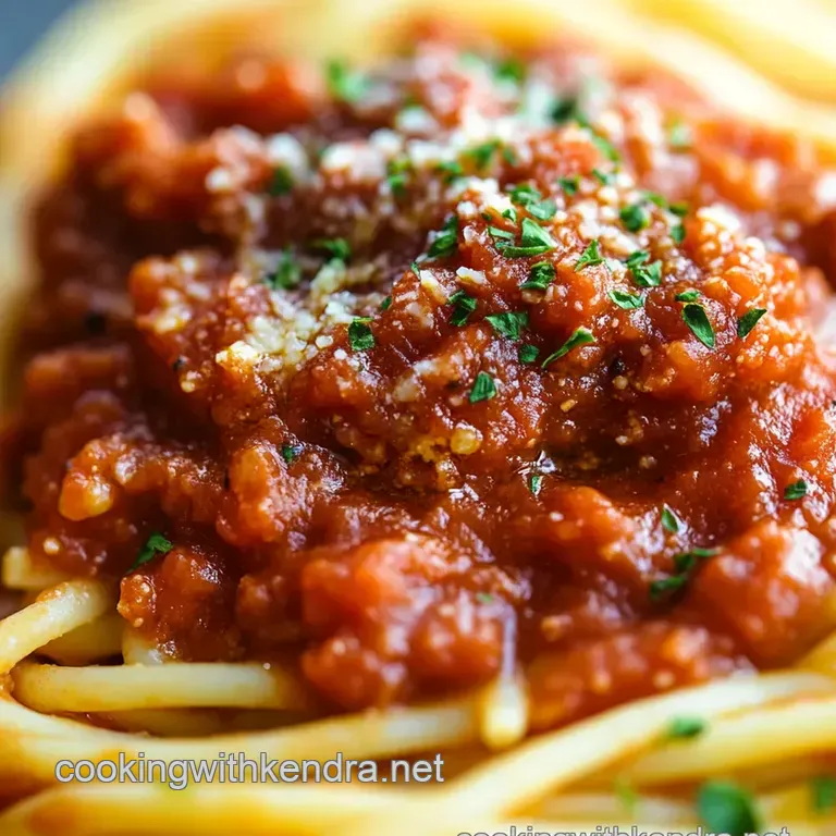 The Ultimate Homemade Spaghetti Sauce presentation