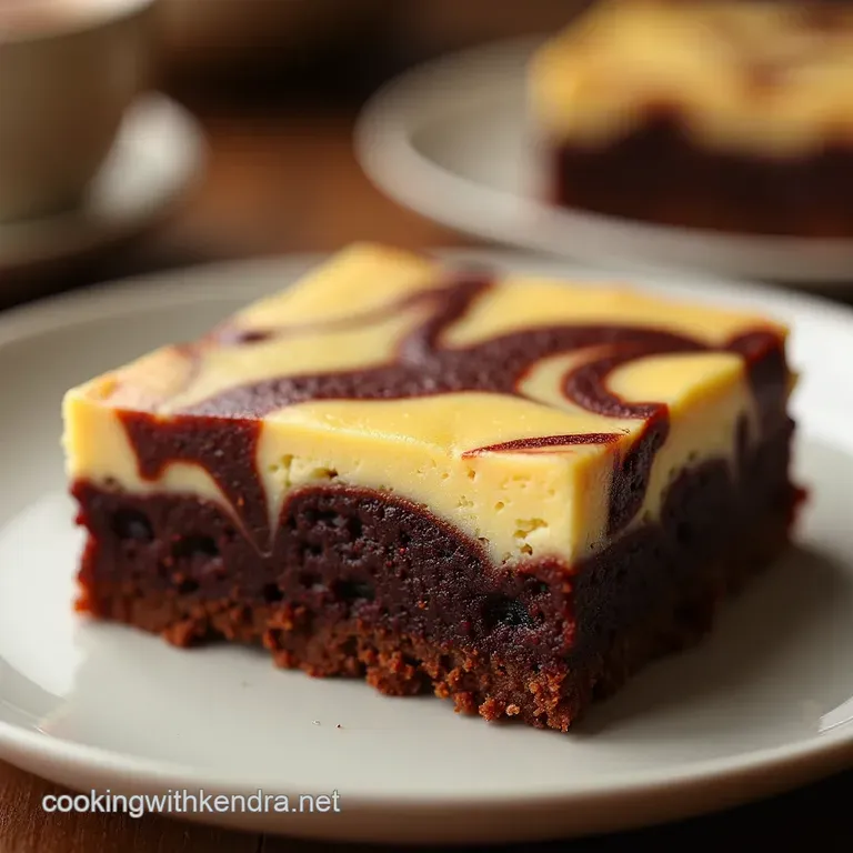 The Ultimate Marble Marvel Cheesecake Brownies presentation