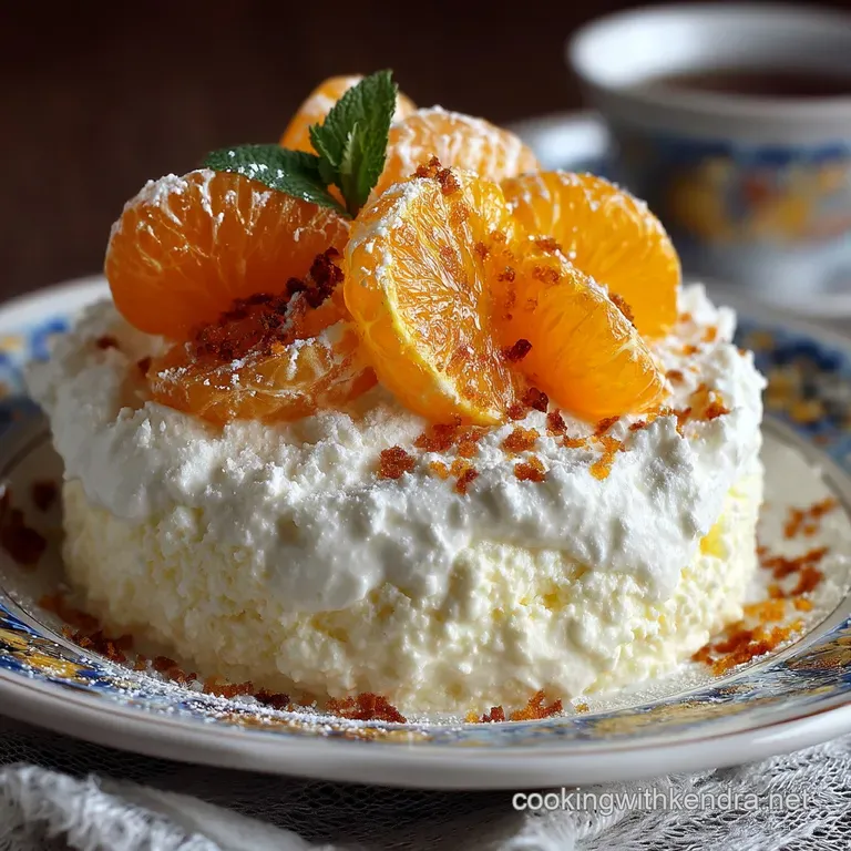 The Ultimate Sunshine Fluff A Vintage Orange Dream Dessert presentation
