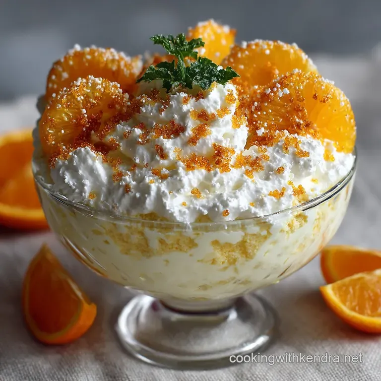 Easy Orange Fluff Dessert The Vintage Recipe with a Tangy Upgrade