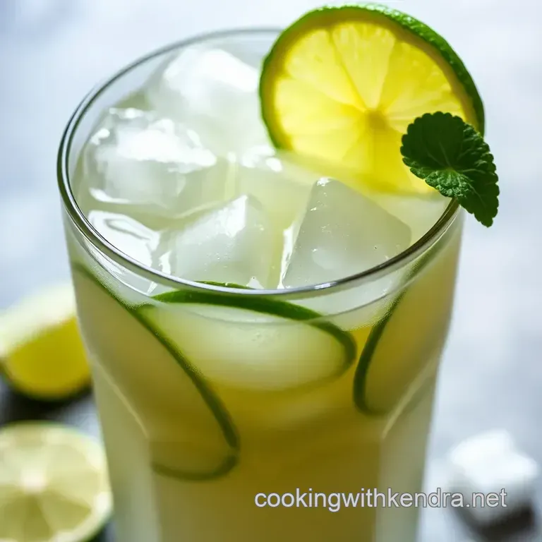 The Ultimate Refreshing Lime Rickey presentation