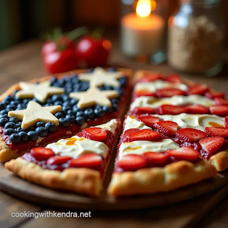 The Ultimate Starspangled Summer Dessert Pizza presentation