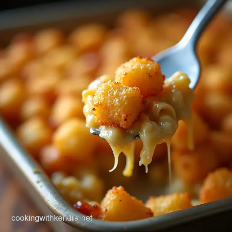 The Ultimate Tater Tot Hotdish Casserole presentation