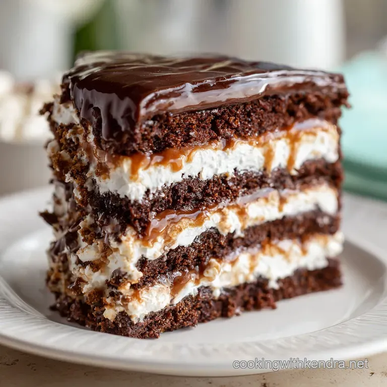 The Whopper Cake Ultimate Moist Malted Chocolate Layer Cake presentation